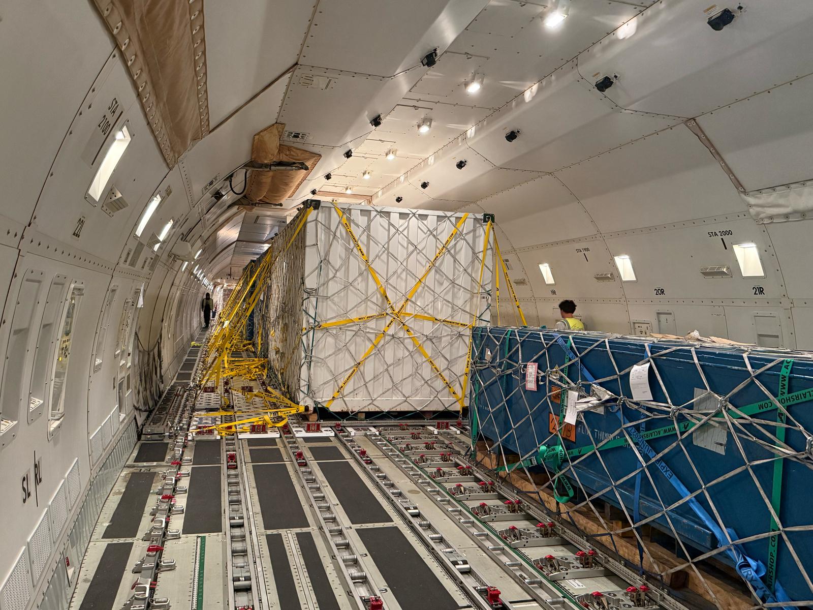 Entering the cargo hold