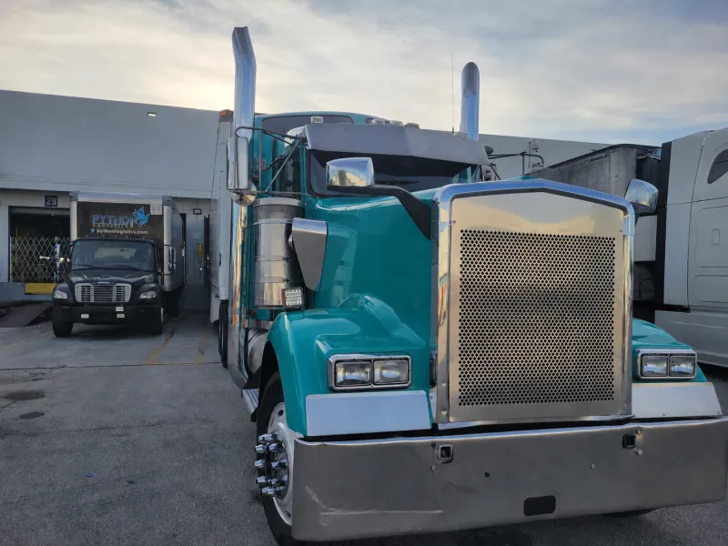 Proprietary fleet at the loading dock